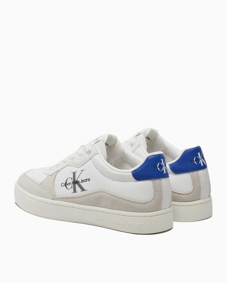 Calvin Klein Classic Cupsole Low Top Sneaker Bright White/Sapphire Blue