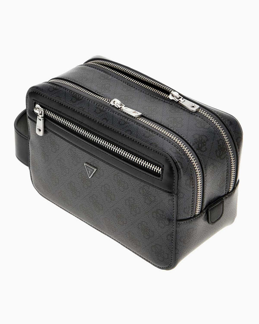 Guess Losanna Beauty Case Double Monogram El Çantası Black