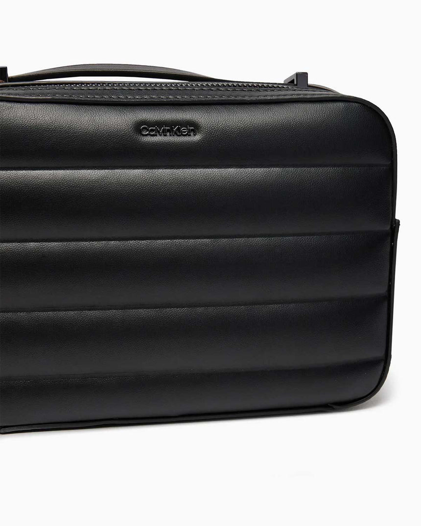 Calvin Klein Line Quilt Crossover Camera Bag CK Black