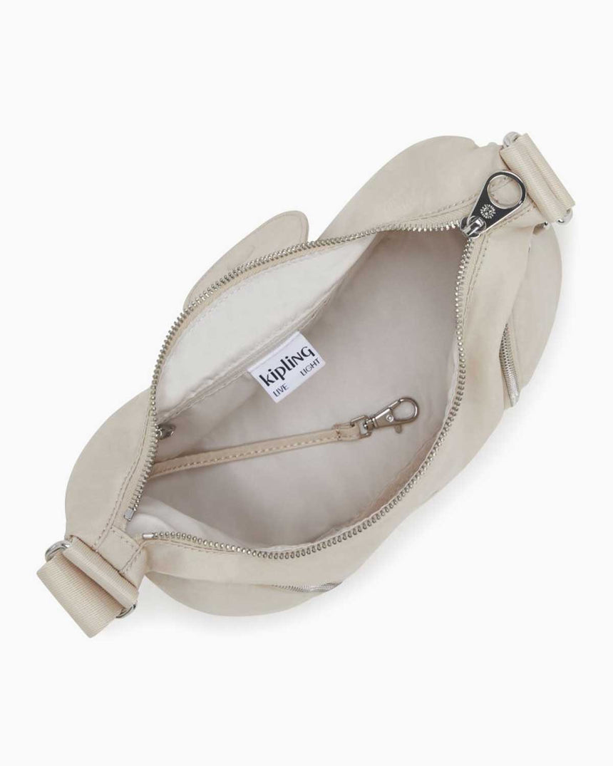 Kipling Sera M Charm Çapraz Askılı Çanta Beige Spice