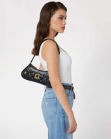 Guess Shoulder Zincir Detaylı Omuz Çantası Black