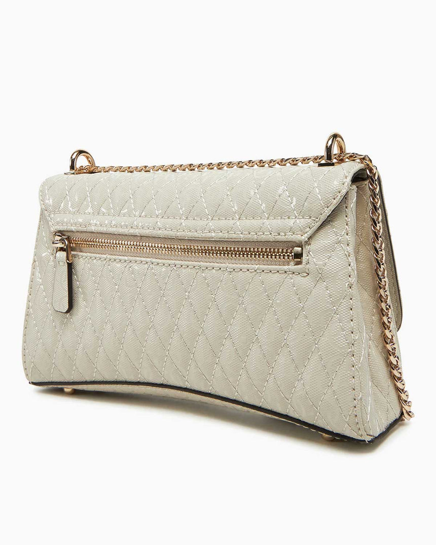 Guess Betula Convertible Flap Zincir Detaylı Parlak Omuz Çantası Tau