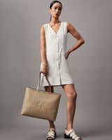 Calvin Klein Sculpted  Slim Tote El Çantası Crockery