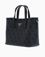 Guess Latona Mini Cüzdanlı Çıkarılabilir Uzatma Askılı El Çantası Coal Logo