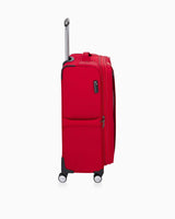 Us Polo Assn Şerit Detaylı Büyük Boy Valiz Kırmızı