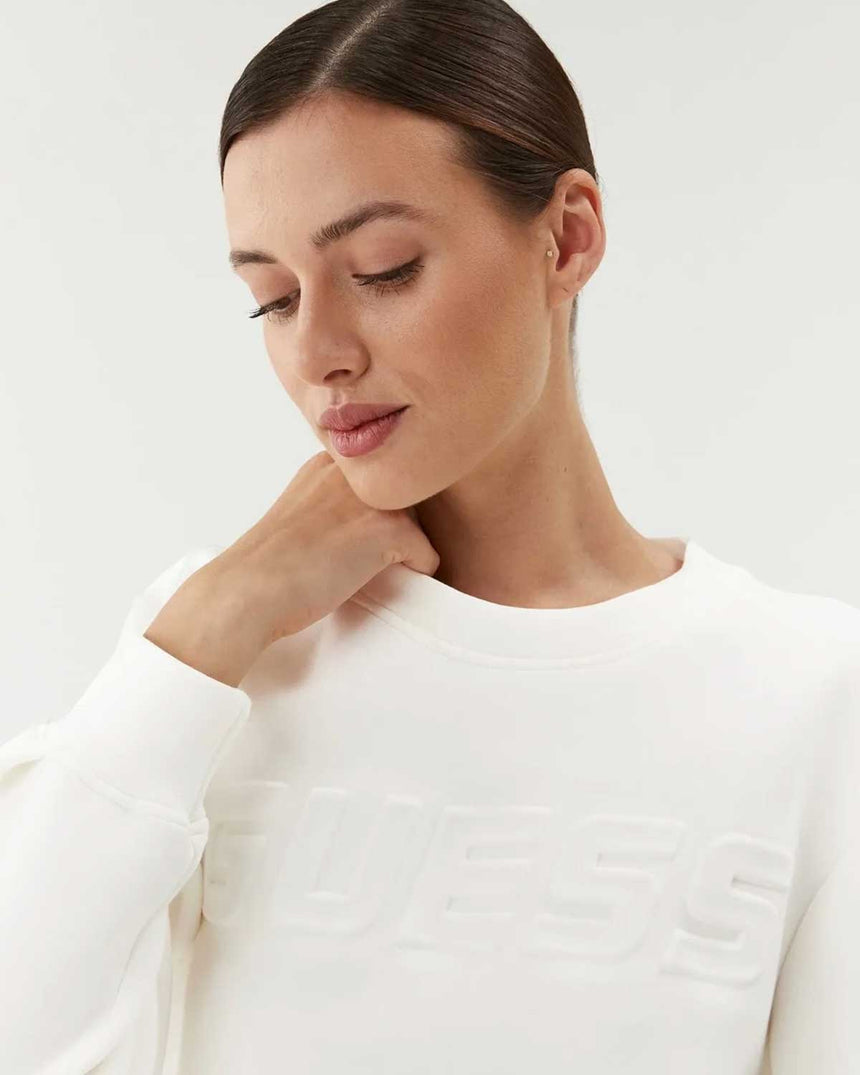 Guess Cindra Kabartma Logolu Sweatshirt