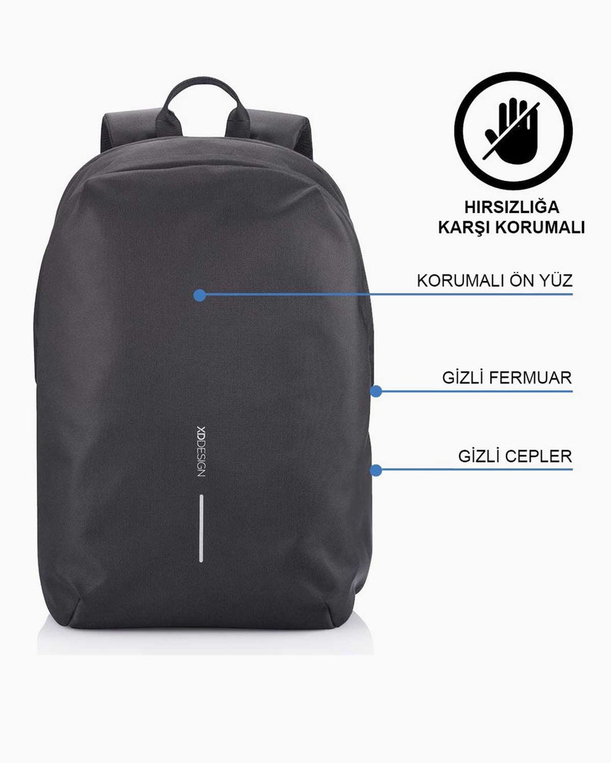 XD Design Bobby Soft Anti - Theft Sırt Çantası Black
