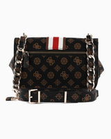 Guess Nelka Crossbody Flap Çapraz Askılı Çanta Mocha Logo