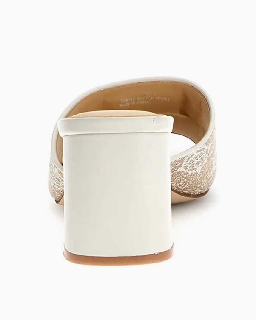 Guess Gaide Monogram Logolu Topuklu Terlik White