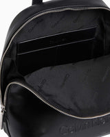 Calvin Klein Embossed Round Backpack Sırt Çantası CK Black