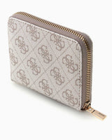 Guess Access Laurel II Küçük Boy Fermuarlı Kadın Cüzdan Dark Oak