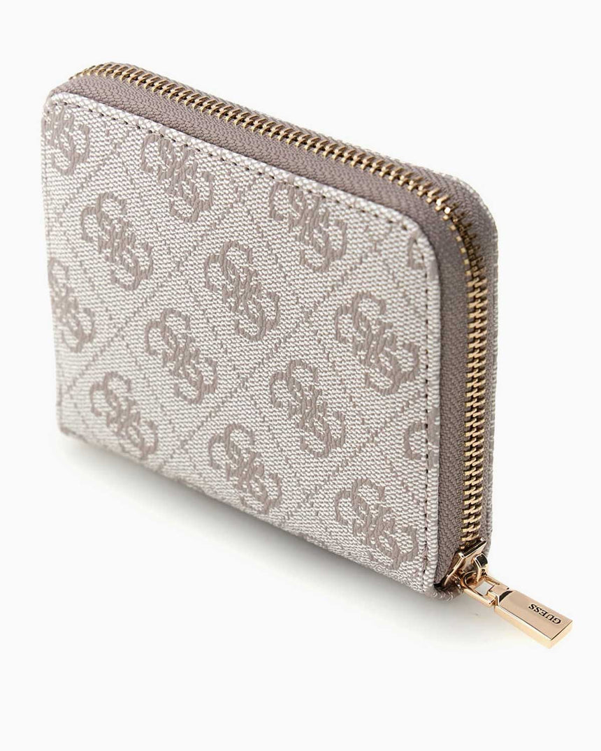 Guess Access Laurel II Küçük Boy Fermuarlı Kadın Cüzdan Dark Oak