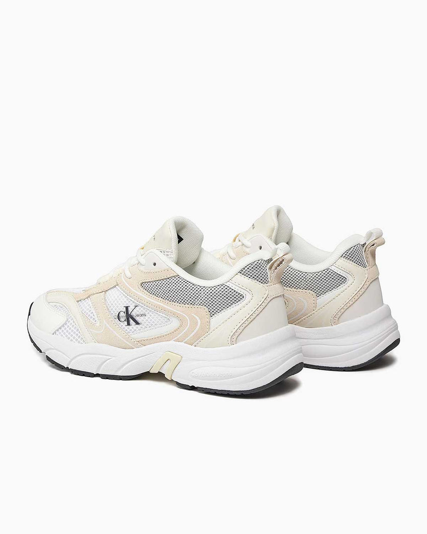 Calvin Klein Retro Tennis Runner Sneakers Bright White/Creamy White/Black