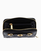 Guess Peony Medium Logolu Cüzdan Black Logo