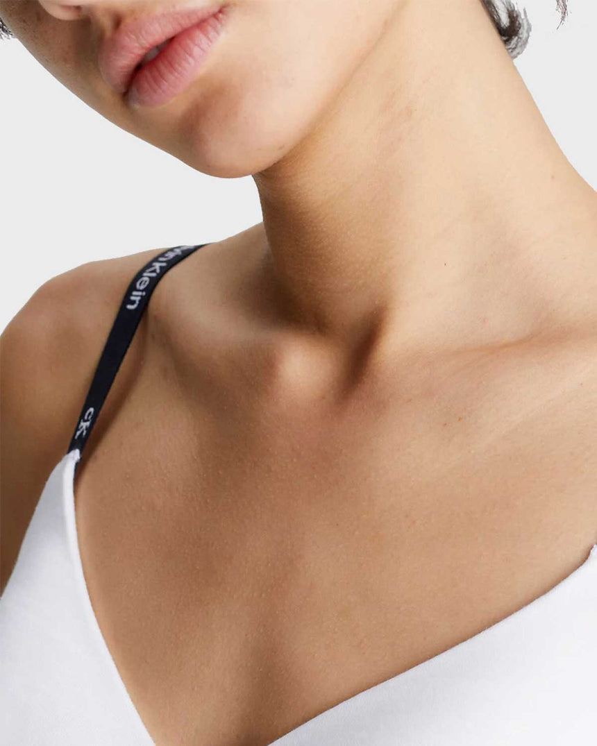 Calvin Klein Lghtly Lined Bralette White