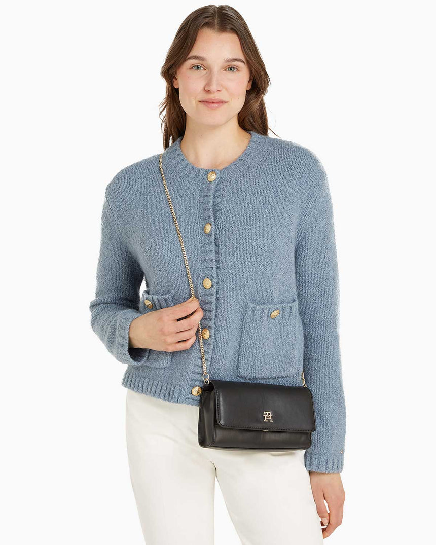 Tommy Hilfiger Eternity Zincir Detaylı Çapraz Askılı Çanta Black