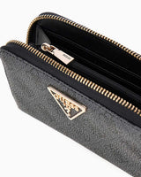 Guess Access Laurel II Orta Boy Fermuarlı Kadın Cüzdan Coal Logo
