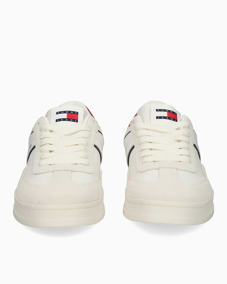 Tommy Hilfiger Leather Retro Cupsole Sneaker RWB