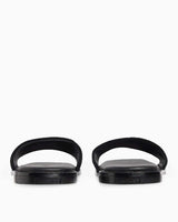 Calvin Klein Düz Tabanlı Tek Süet Bantlı Kadın Sandalet CK Black