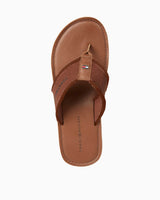 Tommy Hilfiger Logolu Beach Flip Flops Terlik Winter Cognac