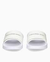 Calvin Klein Slide Rubber Neopren Monogram Slide Terlik Bright White