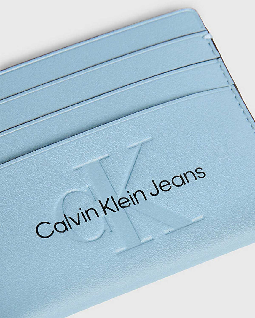 Calvin Klein Sculpted Wallets Kartlık Blue Shadow