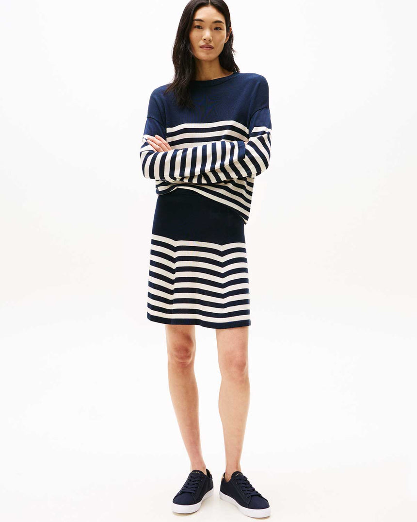 Tommy Hilfiger Canvas Lace Up Sneaker Space Blue