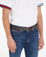 Tommy Hilfiger Ryan Fixed Belt Kemer Dark Brown