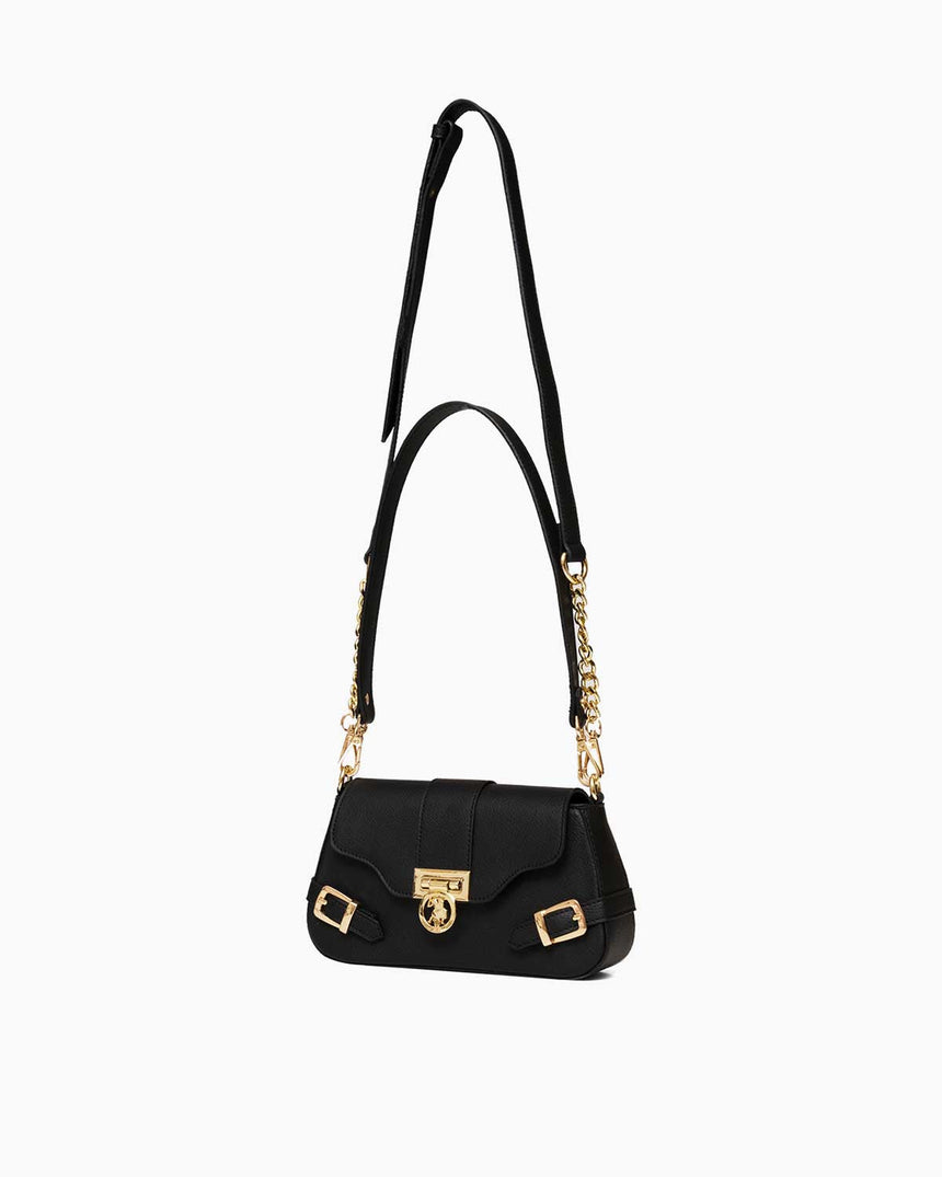 Us Polo Assn Logo Detaylı Çapraz Askılı Çanta Siyah