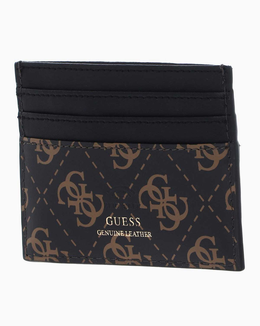 Guess Mito Monogram Card Case Kartlık Brown Ochre