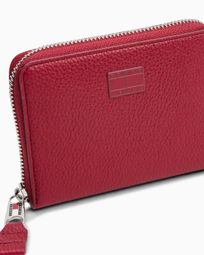 Tommy Hilfiger Must Fermuarlı Orta Boy Kadın Cüzdan Rustic Cherry