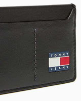 Tommy Hilfiger Heritage Deri Erkek Kartlık Black