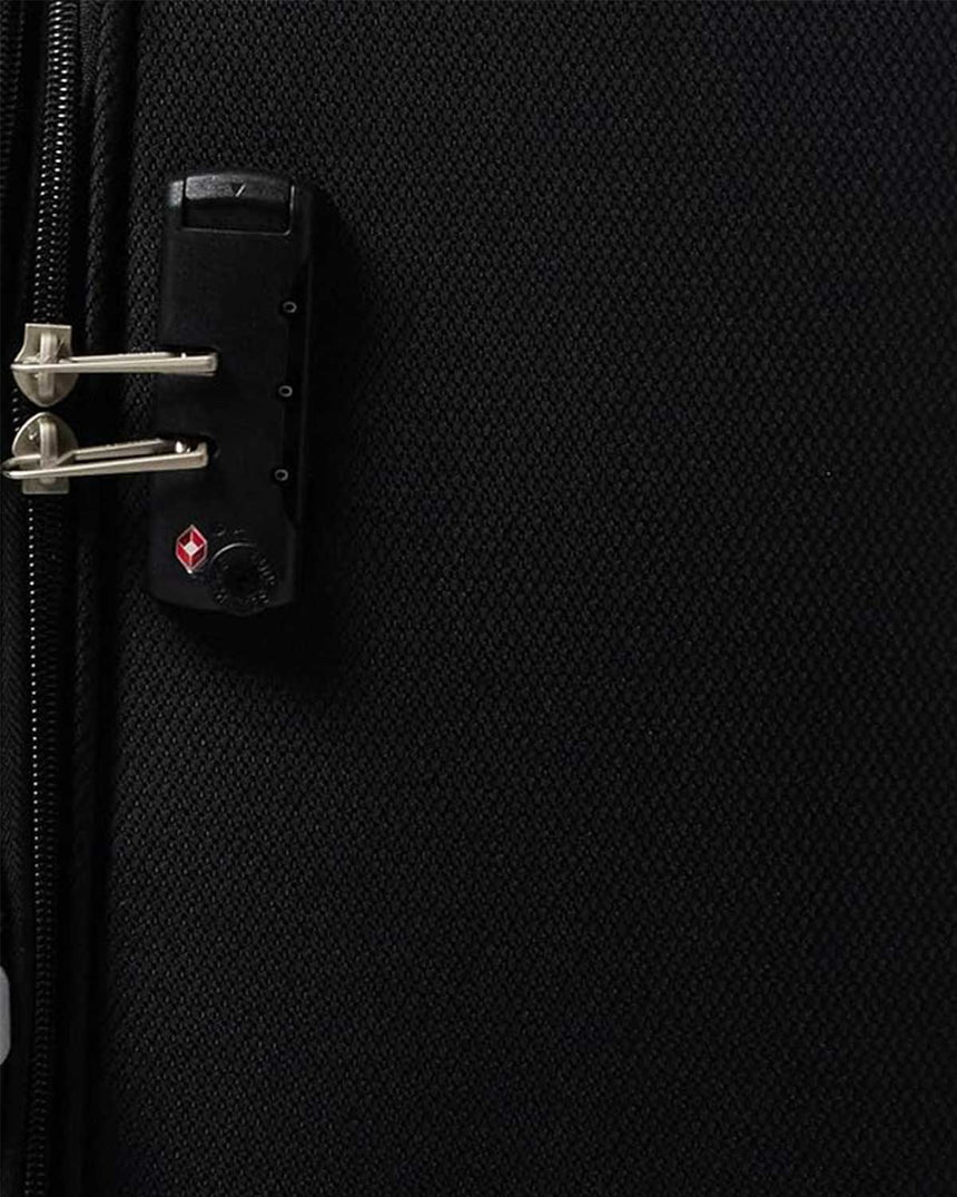 Pierre Cardin Orta Boy Kumaş Valiz Siyah