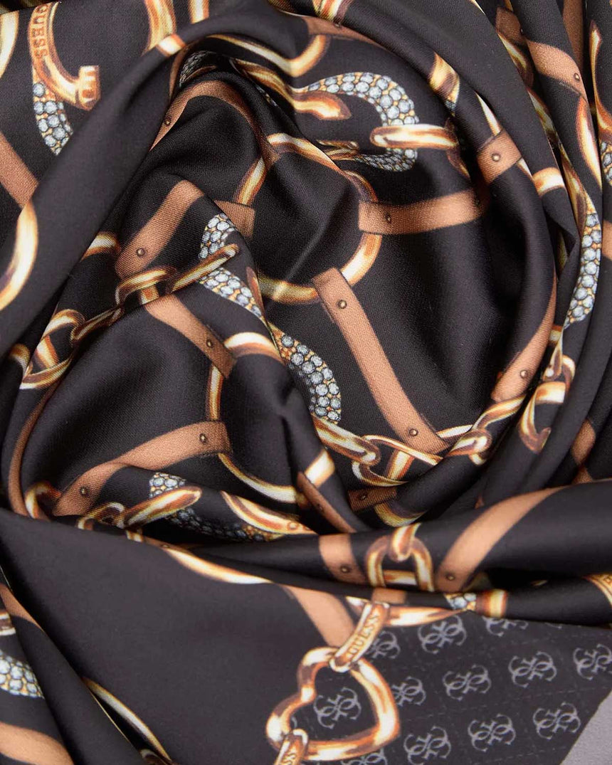 Guess Printed Kadın Fular Black