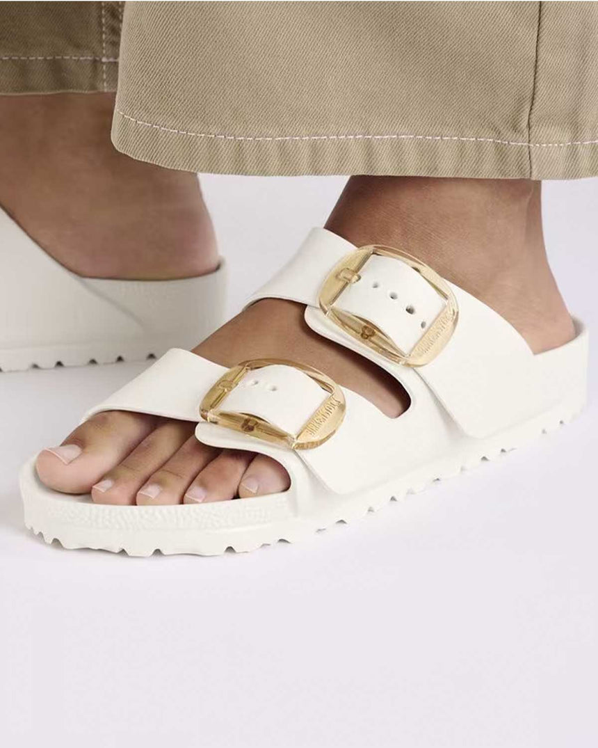 Birkenstock Arizona EVA Big Buckle Çift Bantlı Kadın Terlik Eggshell