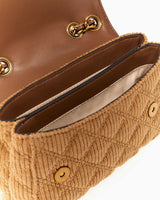Guess Giully Mini 2 Kadın Omuz Çantası Cognac