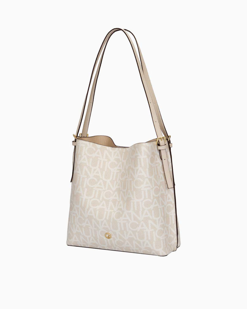 Nautica Omuz Çantası Krem