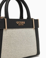 Guess Anadela Satchel Mini El Çantası Natural - Black