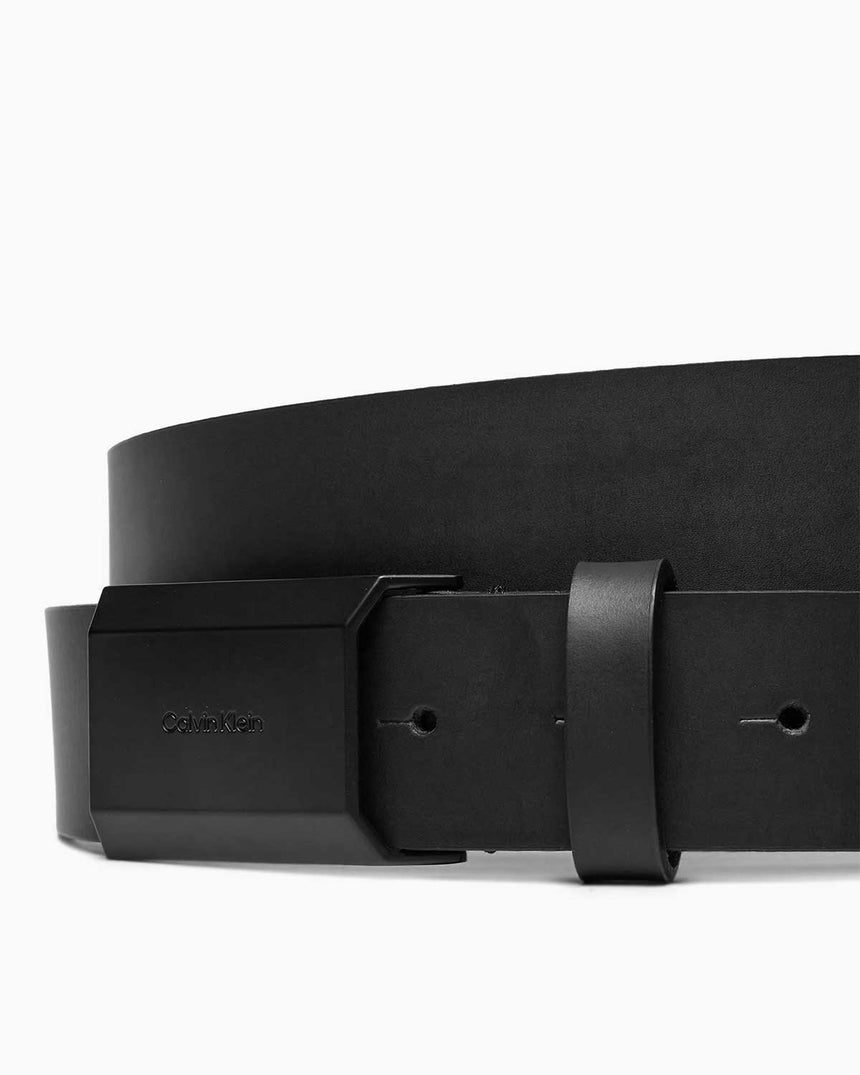 Calvin Klein Beveled Adjustable Belt Kemer Ck Black Smooth