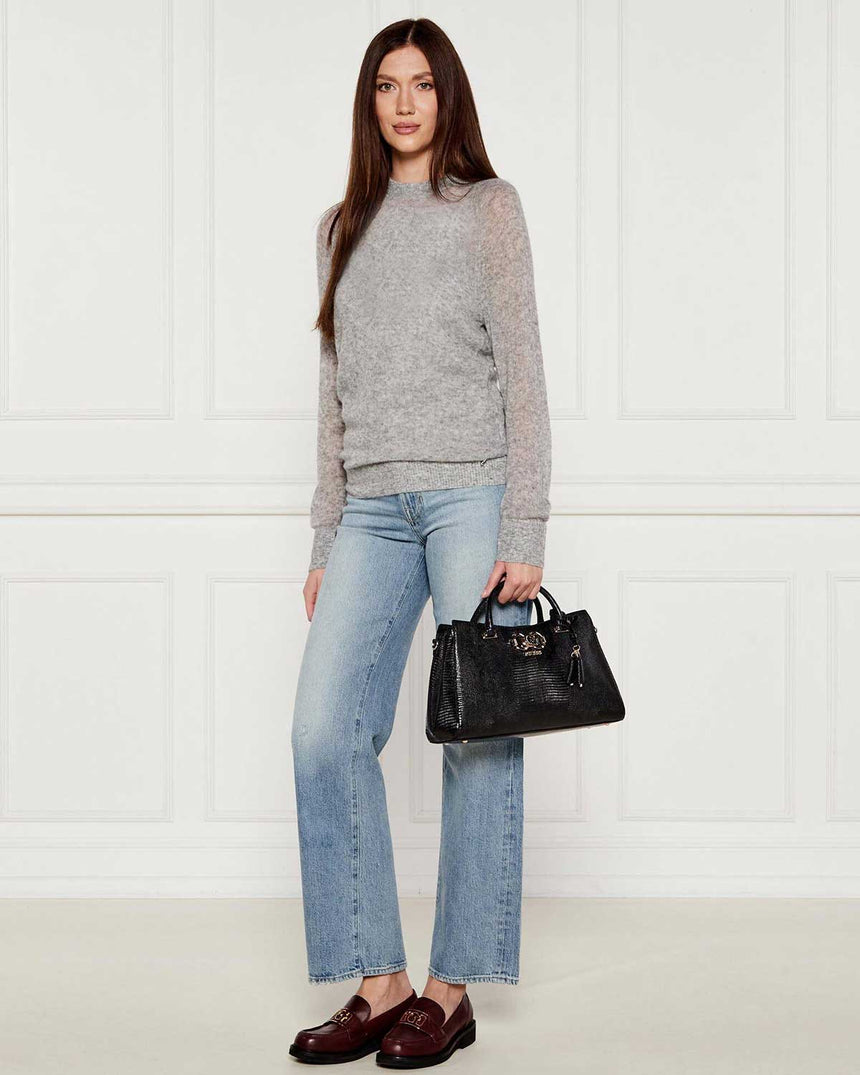 Guess Salinge Luxury Kadın Satchel Black