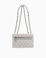 Guess Monogram Baskılı Omuz Çantası Dove Logo