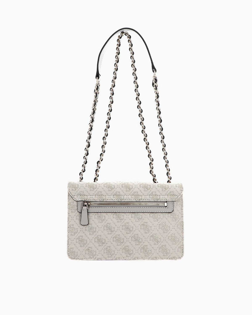 Guess Monogram Baskılı Omuz Çantası Dove Logo