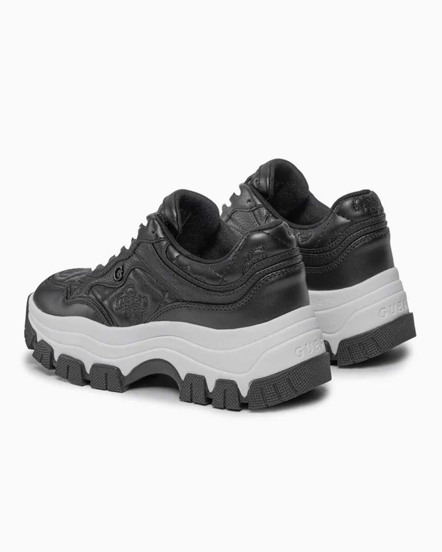 Guess Logolu Kalın Tabanlı Sneaker Black