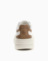 Guess Elba Logolu Sneaker White Beige Brown