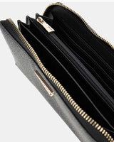 Guess Laurel Large Zip Around Cüzdan Coal Logo