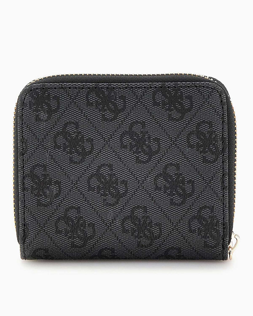 Guess Eco Erica Zip Around Cüzdan Coal Logo