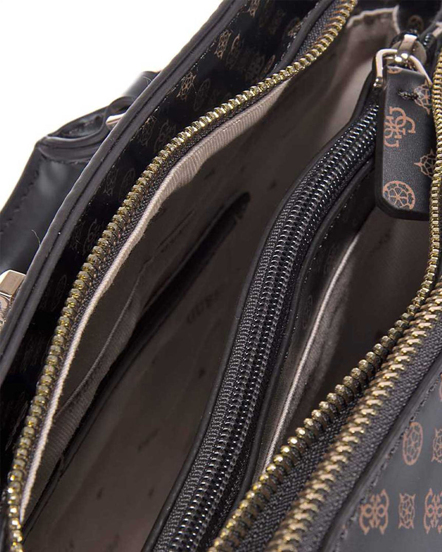 Guess Emilee Satche Logolu El Çantası Mocha Logo