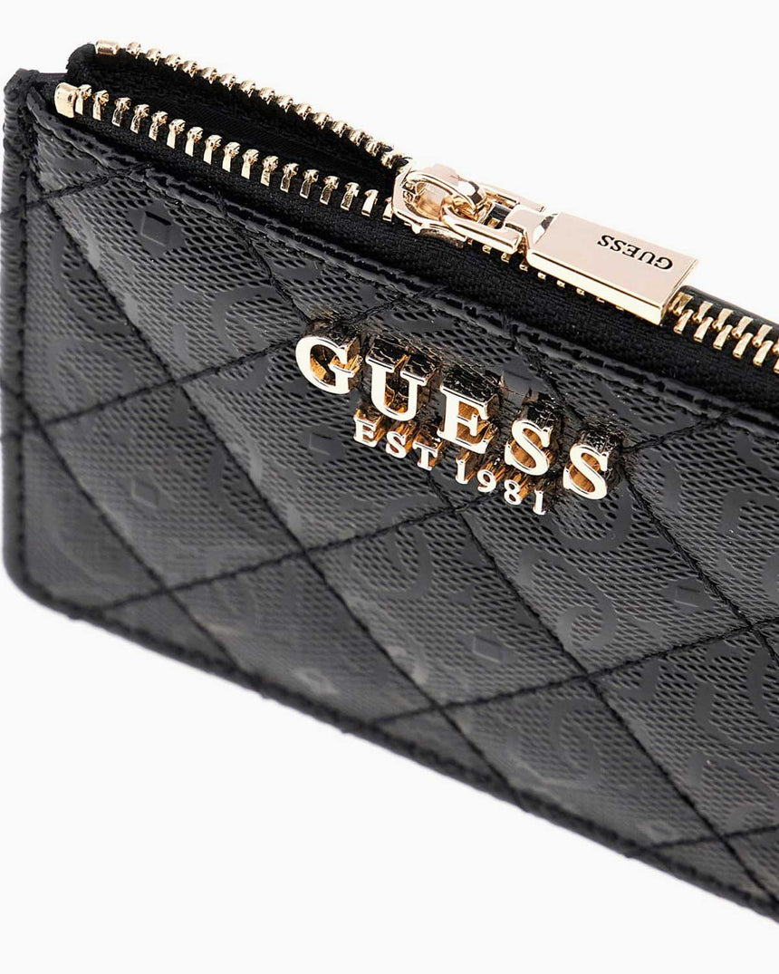 Guess Blane Idra Kartlık Bölmeli Kadın Cüzdan Black