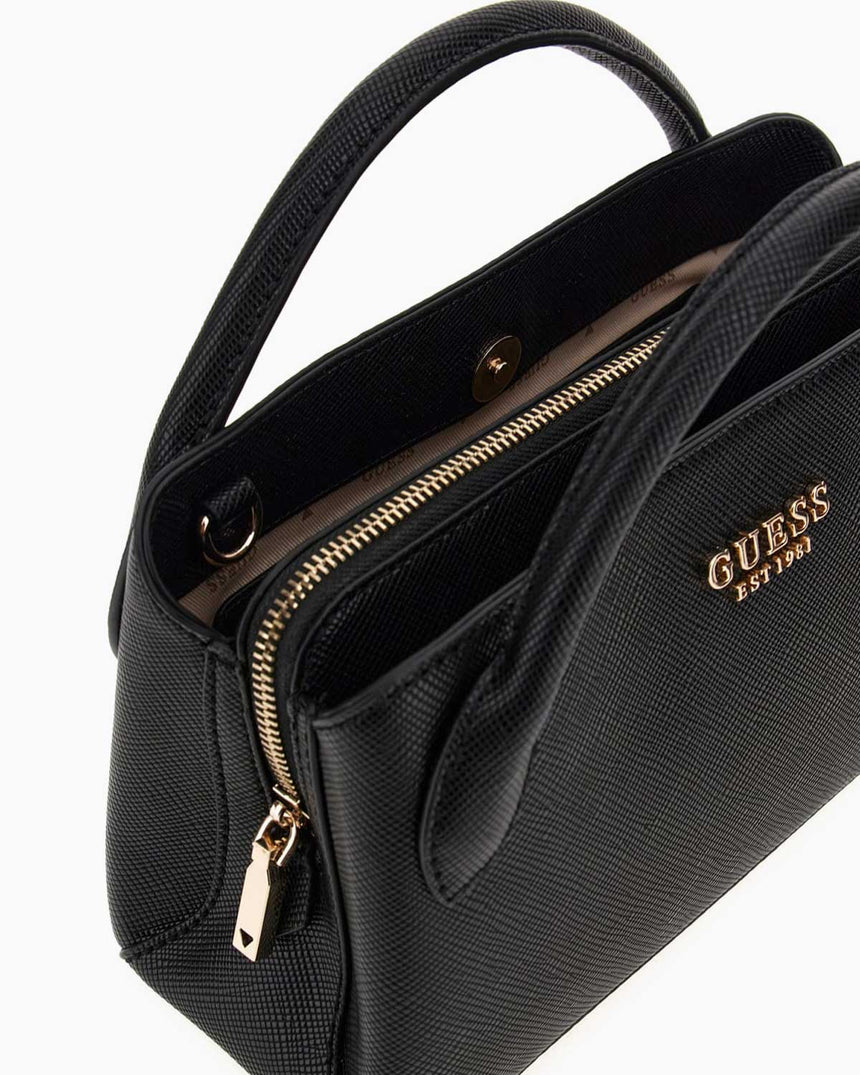 Guess Fedana Satchel Small El Çantası Black