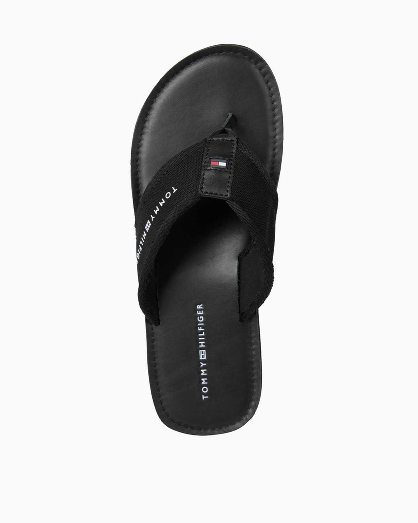 Tommy Hilfiger Logolu Beach Flip Flops Terlik Black
